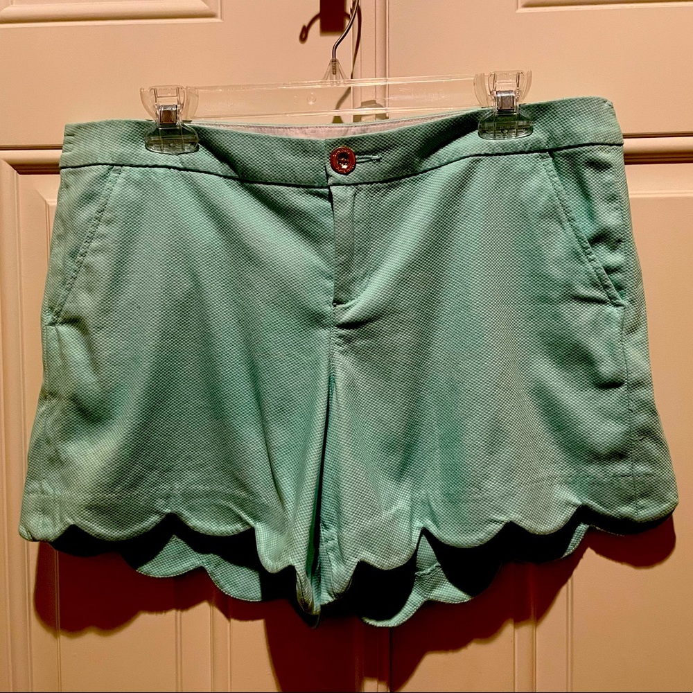Lilly Pulitzer Buttercup Stretch Shorts, Size 12, Resort Aqua